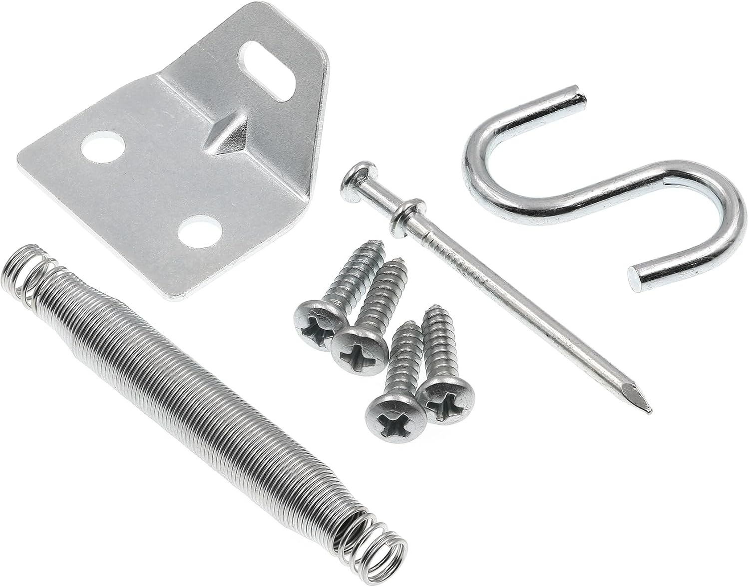 Prime-Line K 5026 Storm Door Protector Chain & Spring, Aluminum Finish (Single Pack)