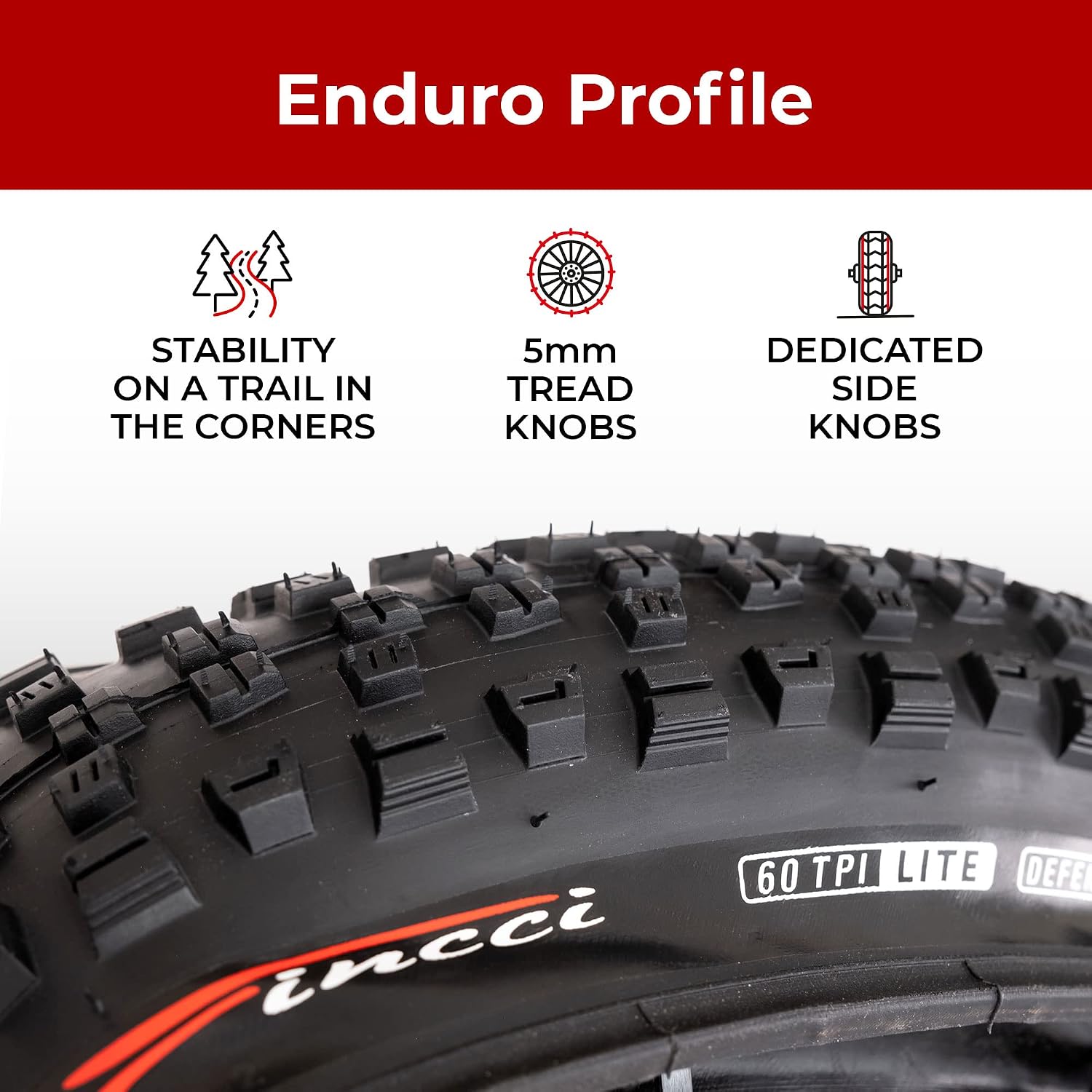 Pair 27.5 x 2.35 Mountain Bike Tires - Foldable 60-584 1mm Anti Puncture