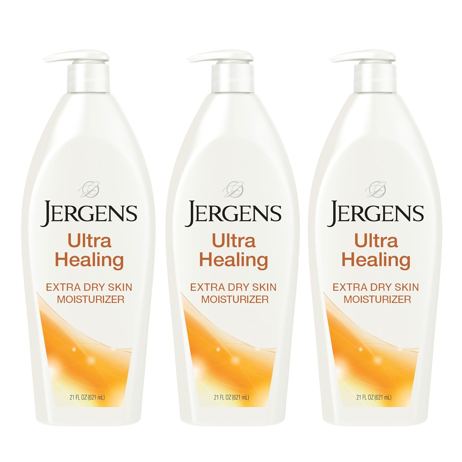Jergens Ultra Healing Dry Skin Lotion, Hand and Body Moisturizer for Quick Absorption into Extra Dry Skin with Hydralucence Blend, Vitamins C, E and B5, White, 32oz