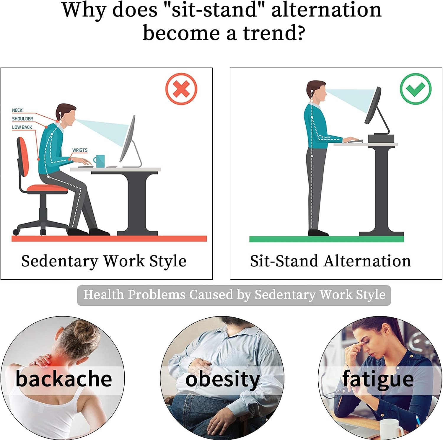 SIDUCAL Mobile Standing Desk, Portable Stand Up, Small Adjustable Converter with Wheels Home Office Workstation, Rolling Desk Laptop Cart for Standing or Sitting, Black