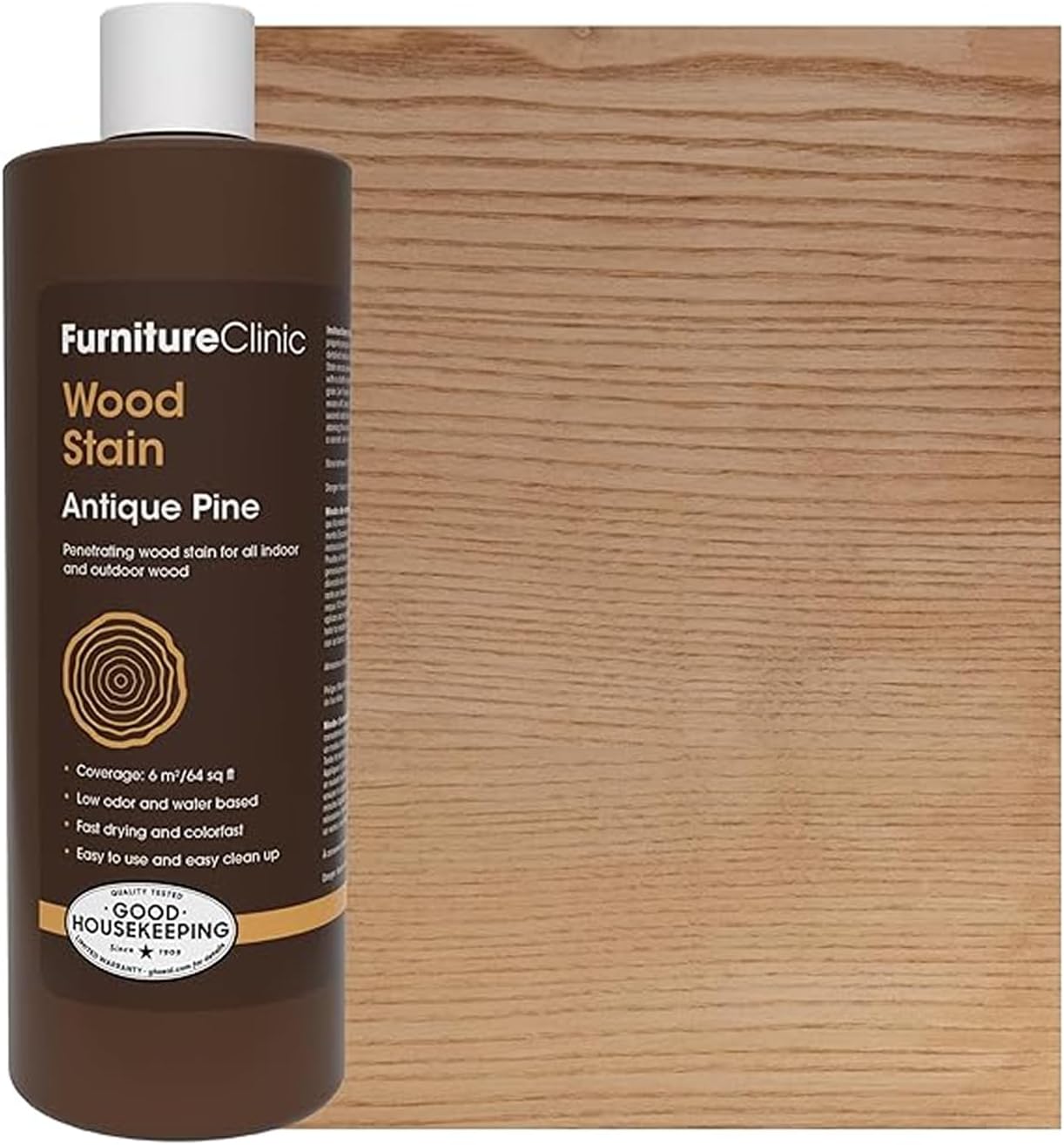 Furniture Clinic Wood Stain | Dark Oak | Water Based | Fast Drying, Low Odor