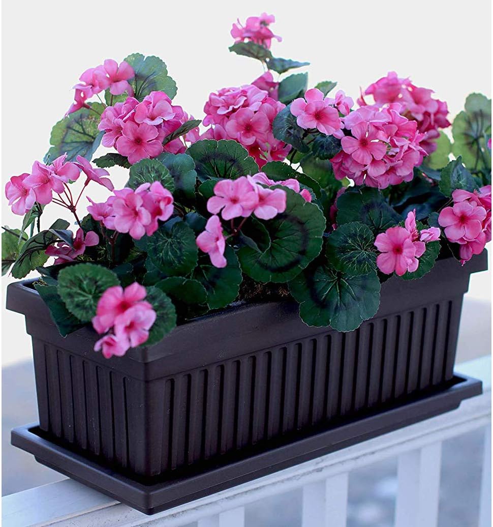 The HC Companies VNP30000E21 29.5 Inch Venetian Planter Box, 2-Pack