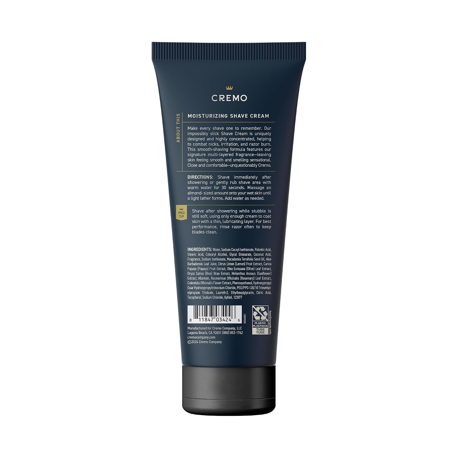 Cremo Original Shave Cream, Astonishingly Superior Ultra-Slick Shaving Cream for Men, Fights Nicks, Cuts and Razor Burn, 6 Fl Oz