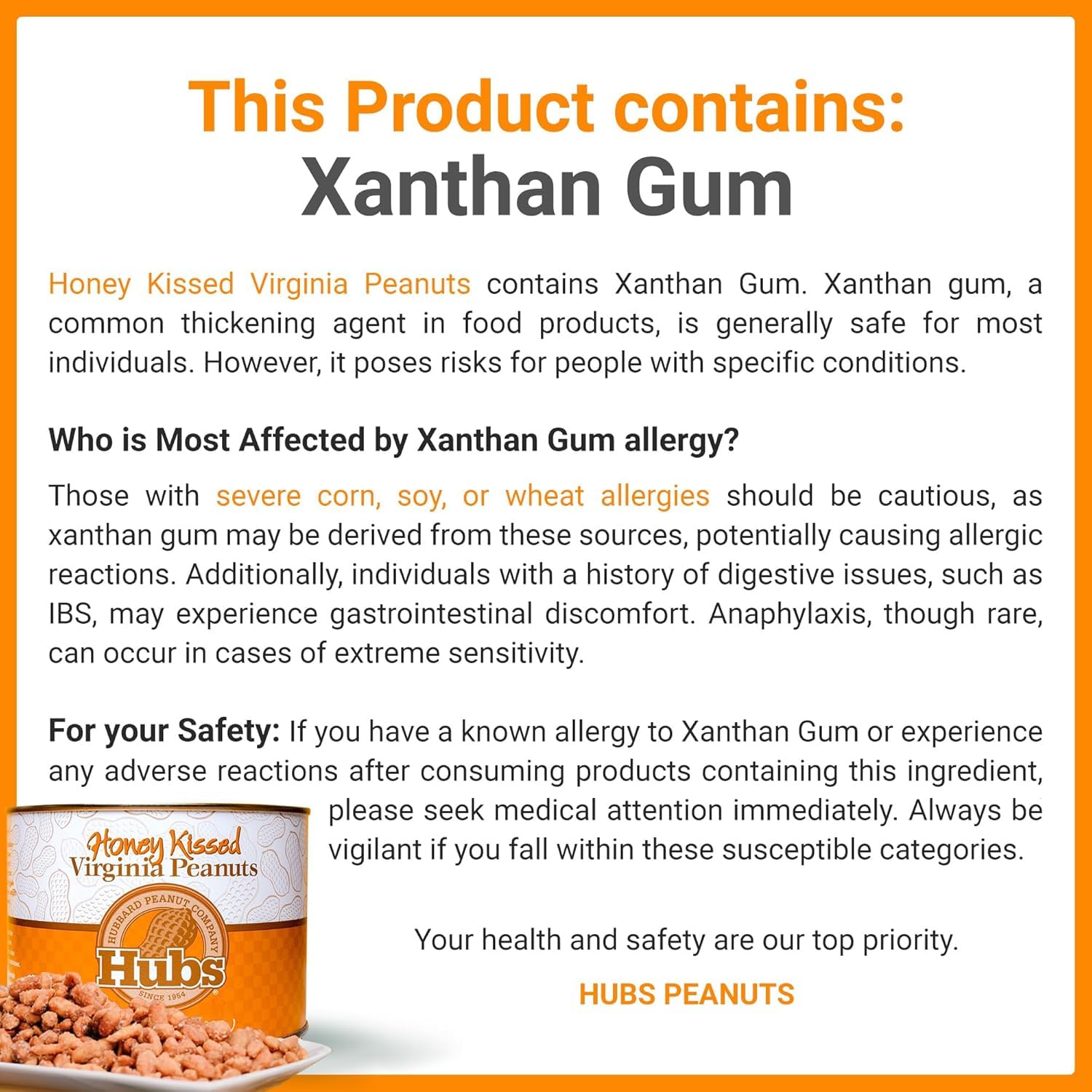 Hubs Peanuts Premium Salted Virginia Nuts, Non-GMO, Gluten Free Healthy Snacks - Irresistible Crunch & Flavored Peanuts - Made from Premium Ingredients - Vacuum-Sealed Tin - 2 Packs of 40 oz Cans