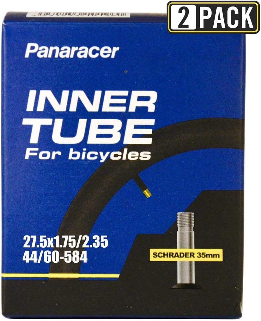 Panaracer Bicycle Tube, Schrader Valve, many different sizes, 35-48-60 mm valves, single or two pack