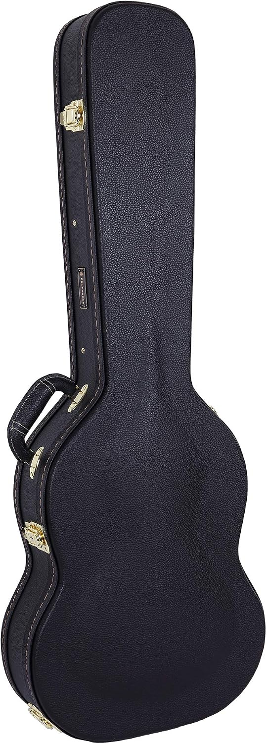 Crossrock Hardshell Arch Top wood case fits SG Electric Guitars-Black(CRW600SGBK)