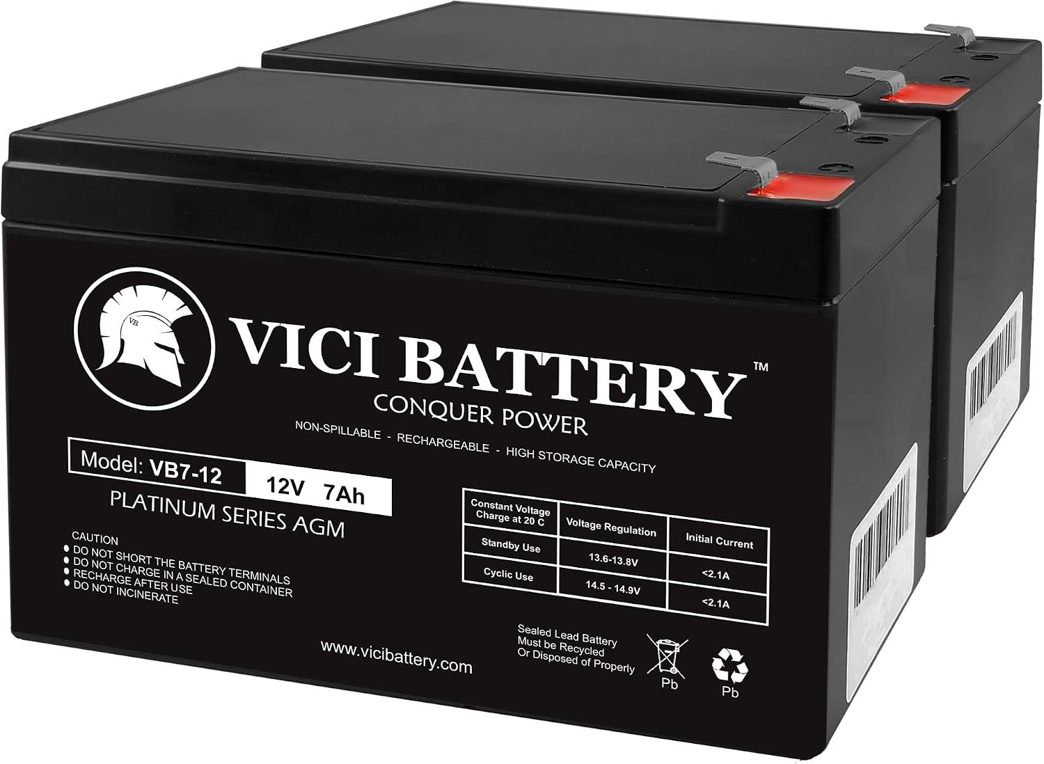 Razor MX350 Dirt Rocket (Versions 9+) compatible replacement scooter battery by VICI Battery Brand - 2 Pack