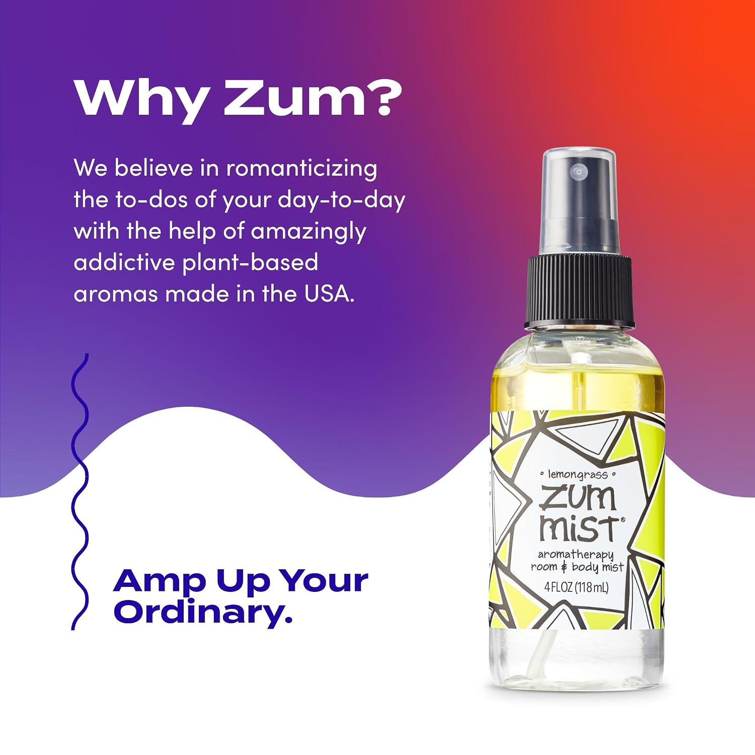 Zum Indigo Wild Mist Room & Body Spray - Aromatherapy Essential Oil Spray - Natural Body Mist & Room Spray - Sea Salt Scent - 4 fl oz