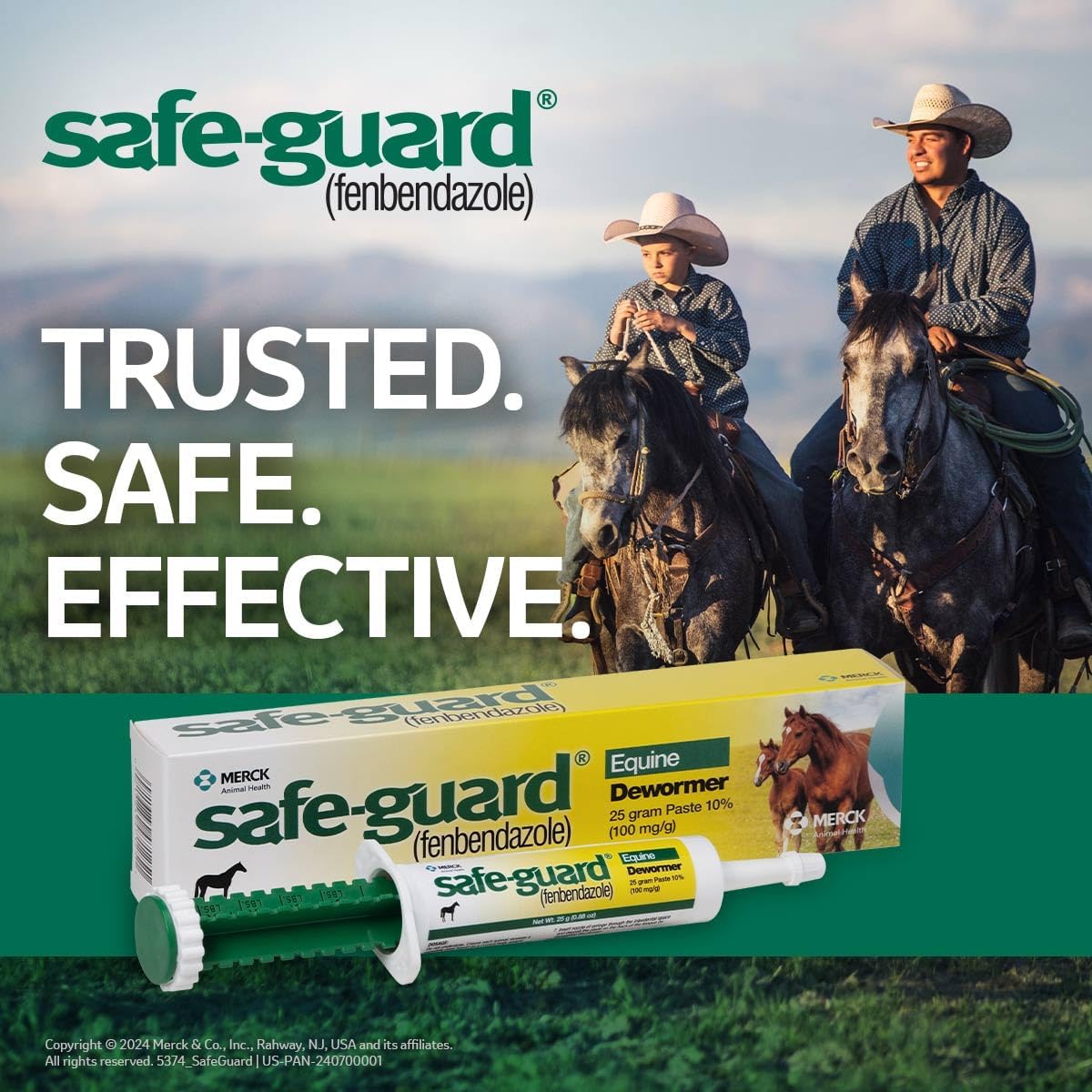 Merck Animal Safe Guard 25 Gram Paste Equine Dewormer