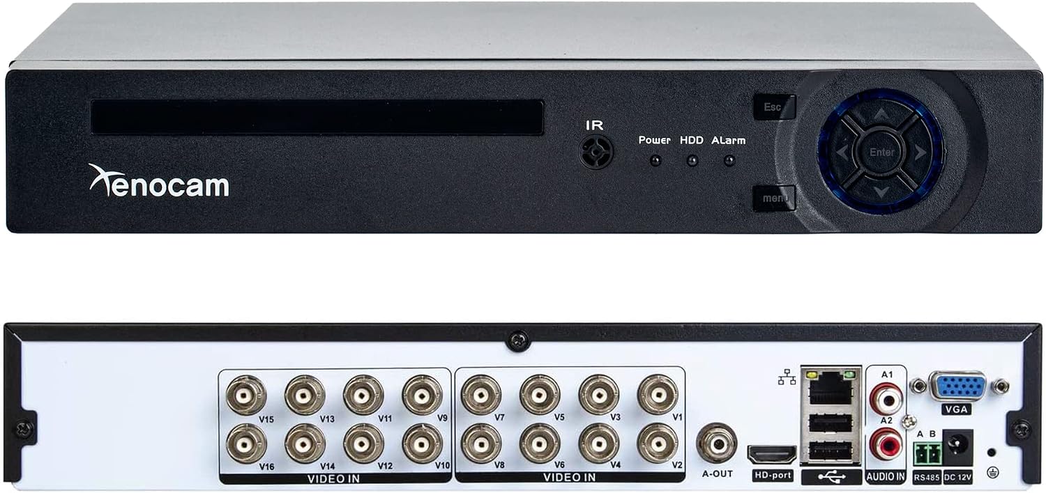 4CH 1080N Hybrid 5-in-1 AHD DVR (1080P NVR+1080N AHD+960H Analog+TVI+CVI) Standalone DVR CCTV Surveillance Security System Video Recorder Motion Detection， Hard Drive not Included