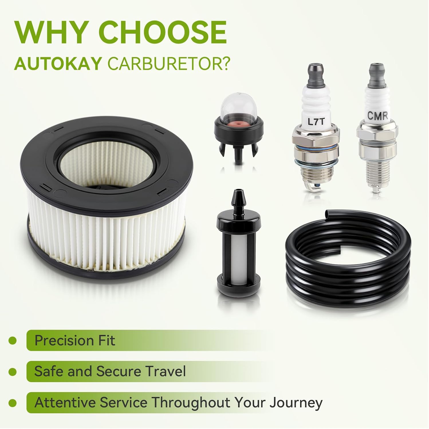 AUTOKAY MS271 MS391 Air Filter Fits for Stihl MS231 MS241 MS251 MS261 MS271 | MS291 MS311 MS381 Chainsaw Air Filter 1141 120 1600 with Spark Plug