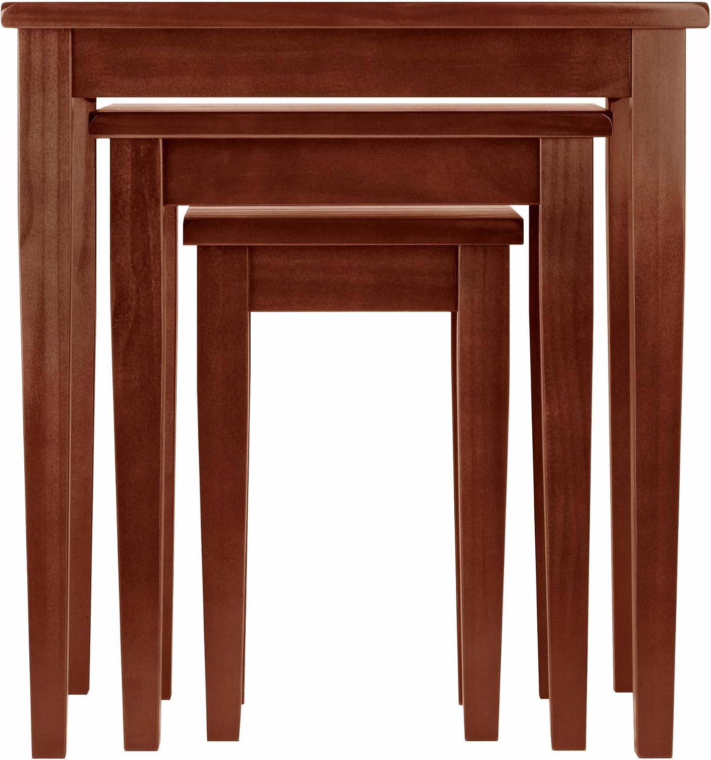 Winsome Regalia Nesting Accent Tables, for Living Room, Walnut, Set of 3