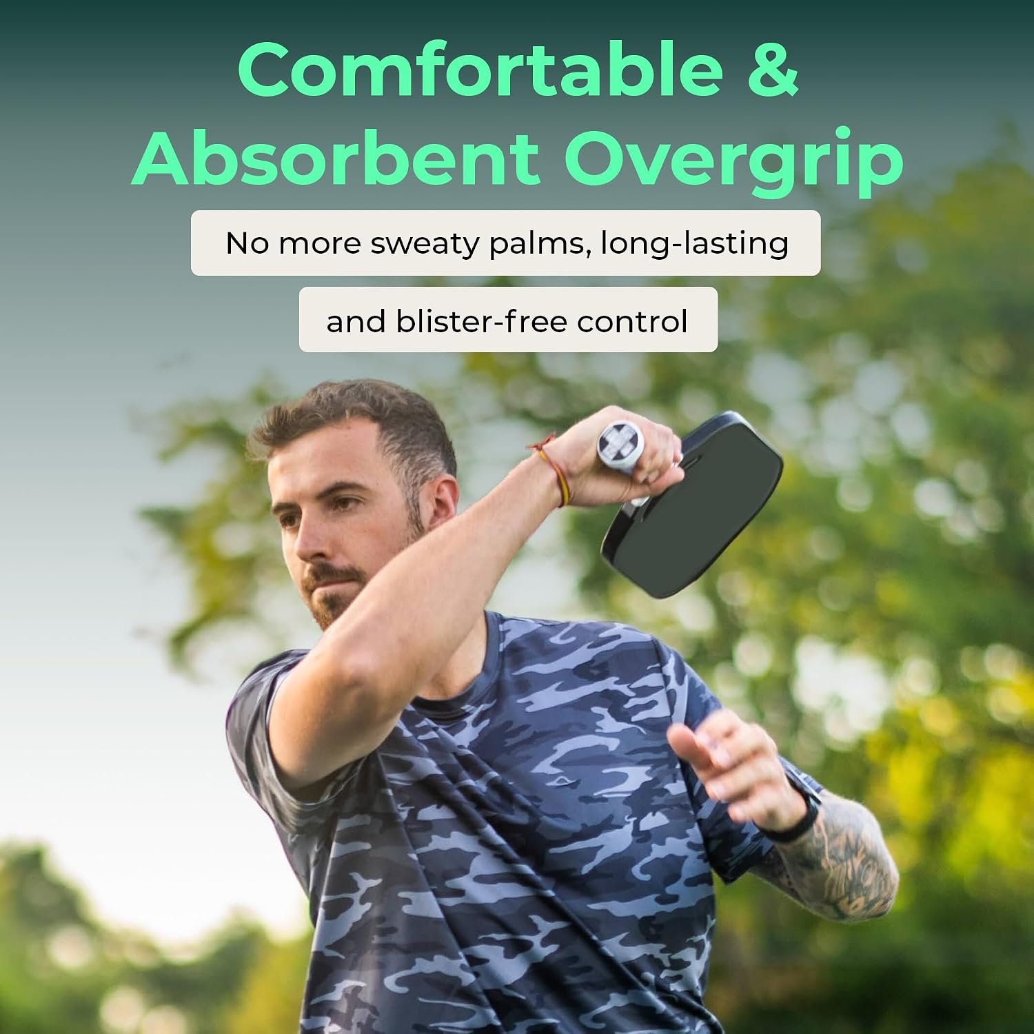 ADV FeltTac Pickleball Paddle Grip Tape - Absorbent Dry Non-Slip Overgrip