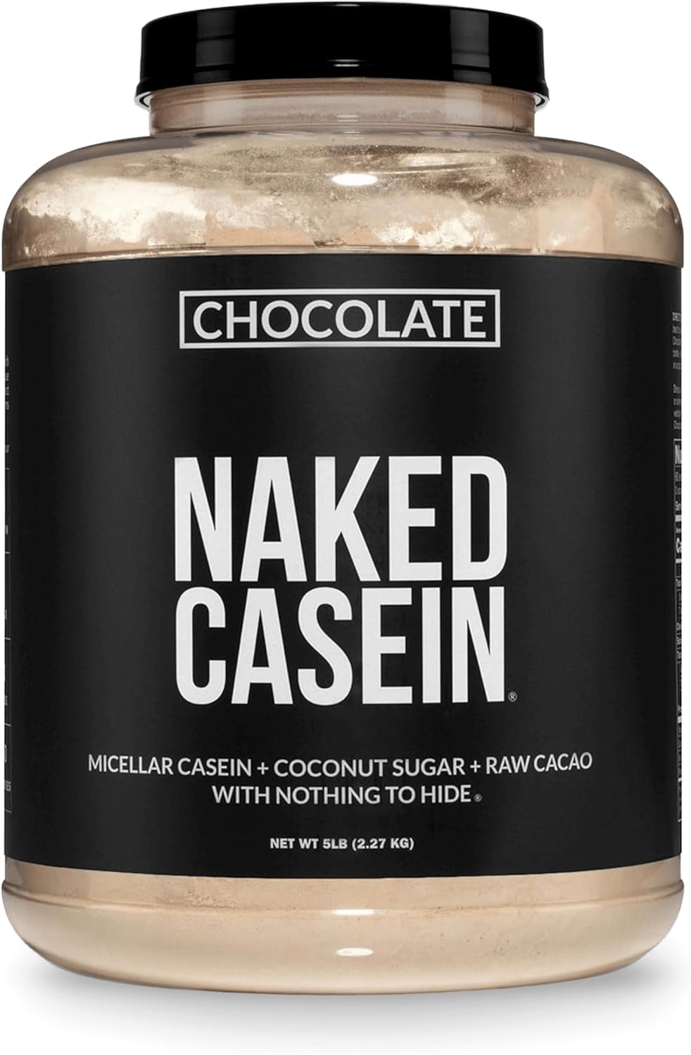 NAKED Casein - Vanilla Micellar Casein Protein - 5 Pound Bulk, NSF Certified, GMO-Free, Gluten-Free, Soy-Free, Preservative-Free - Stimulate Muscle Growth - Enhance Recovery - 61 Servings