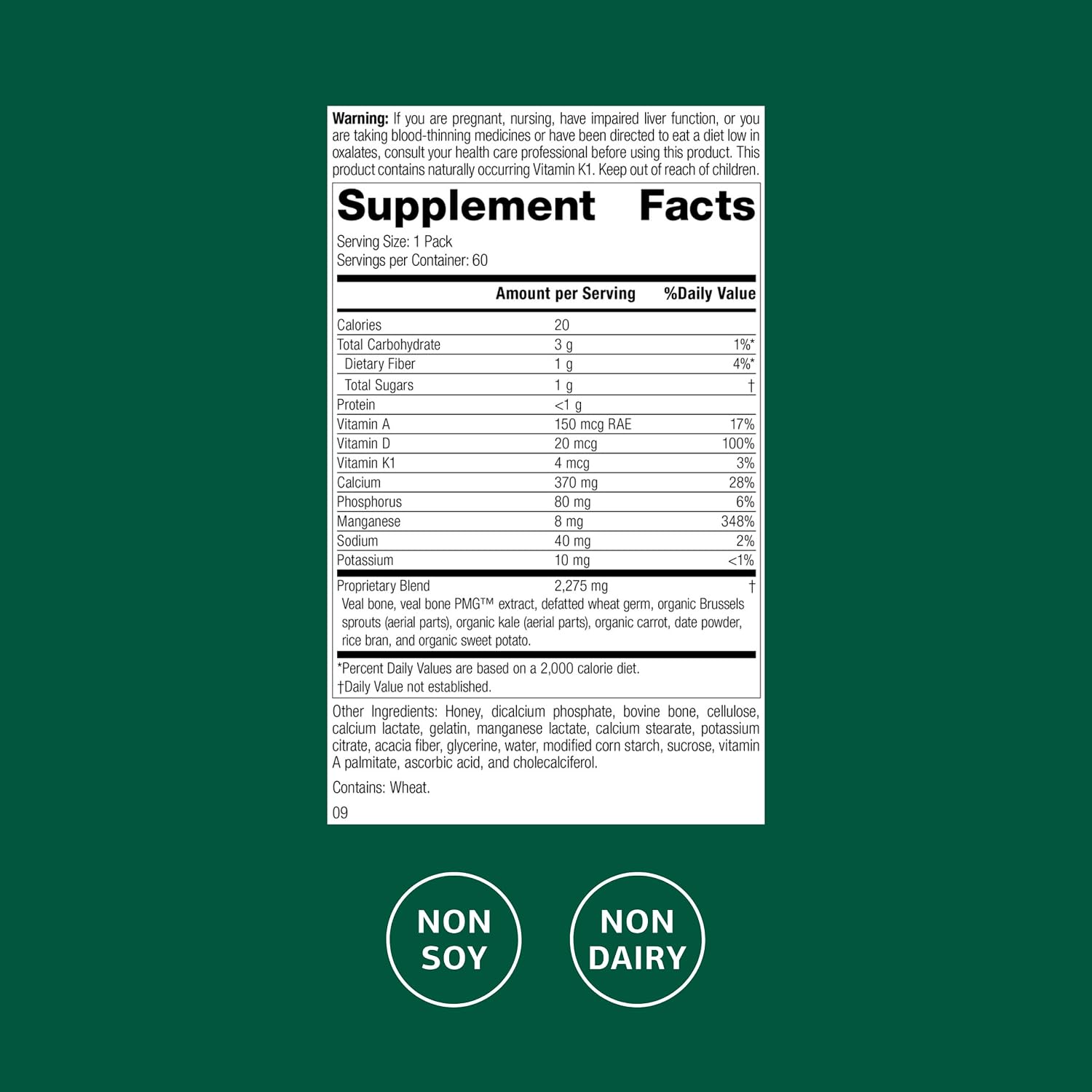 Standard Process Bone Health Pack - Supports & Maintains Healthy Bone Density with Calcium