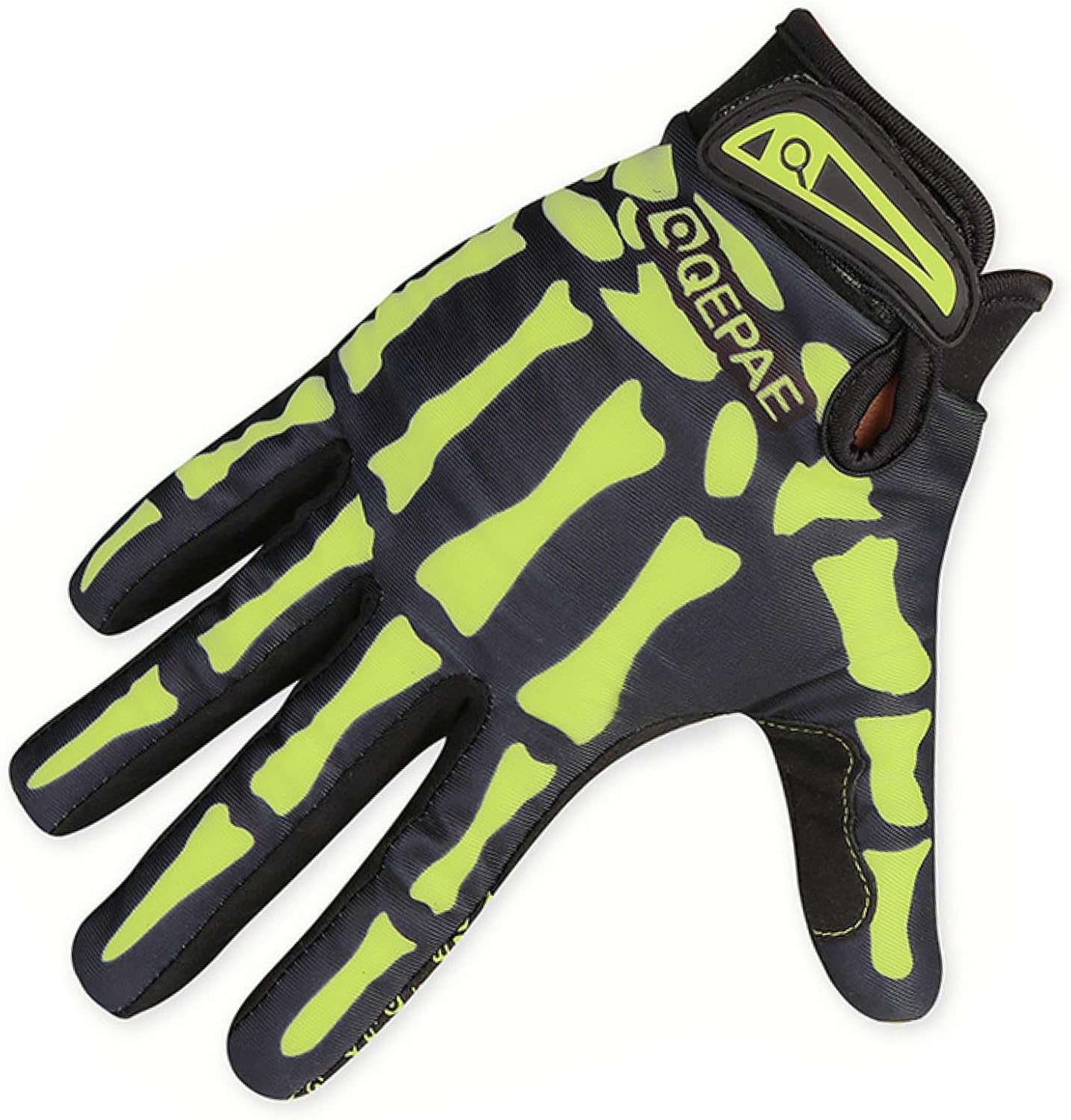 Azarxis Skeleton Gloves Adjustable Lightweight Racing Skull Sports Work Bone Gloves Anti-Slip Breathable for Men & Women Motorcycle, Cycling, Biking