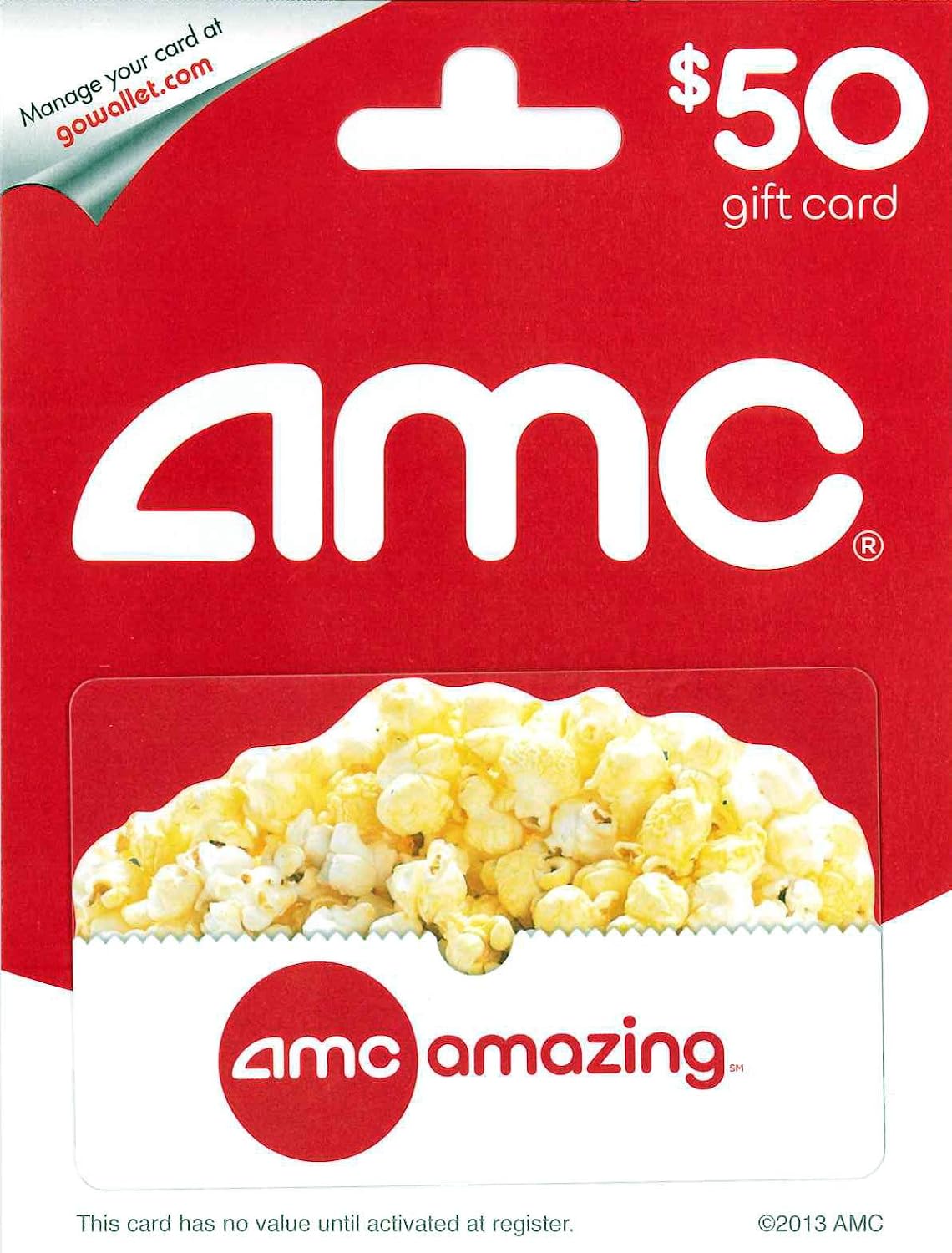 AMC Theatres Physical Gift Card | Classic Popcorn