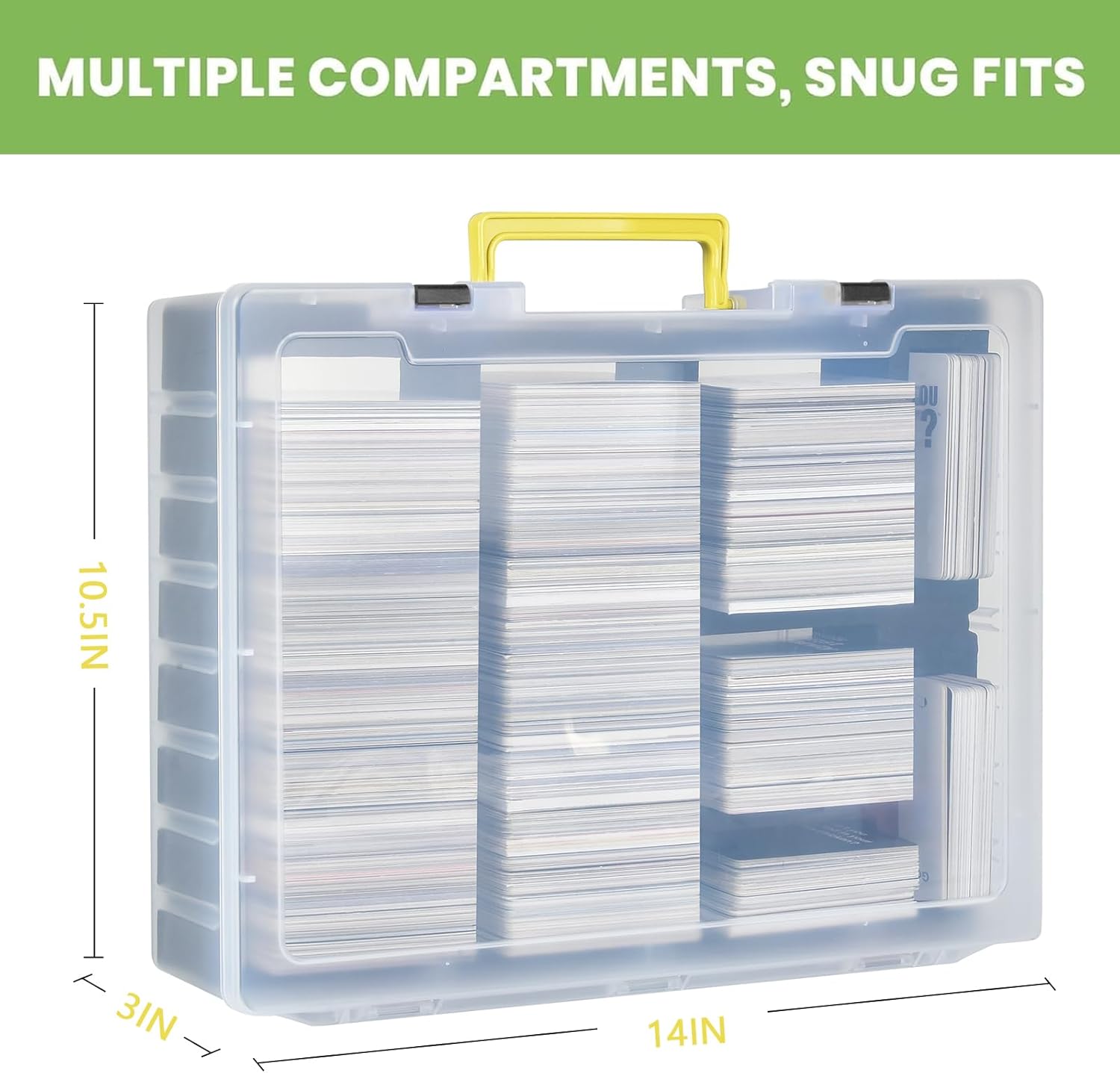 ALKOO 2200+ Trading Card Storage Box for MTG/for CAH, for Sports/Game Cards