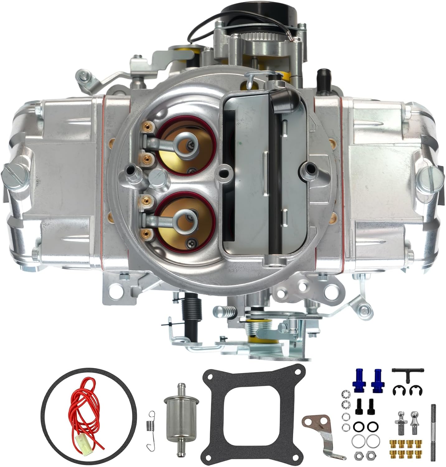BR-67255 Carburetor 4150 Model 650 CFM 4 Barrel For Holley Quick Fuel Brawler Double-Pumper Carburetor Mechanical Secondary Electric Choke