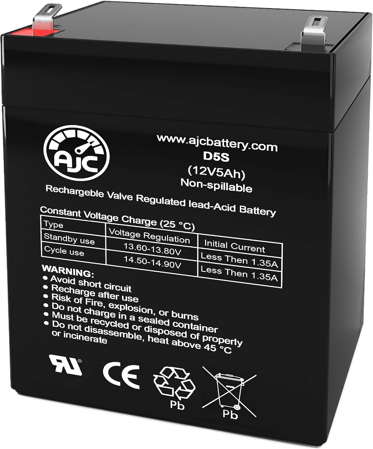 AJC Battery Compatible with Craftsman 41B822 12V 5Ah Garage Door Battery