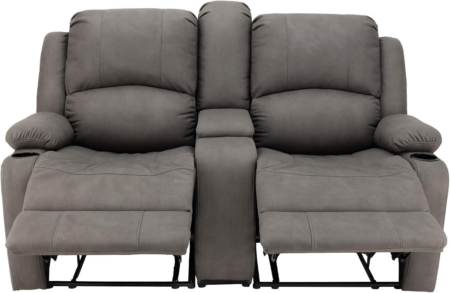 Camper Comfort 65" Wall Hugger Reclining RV (Manual, Slate)