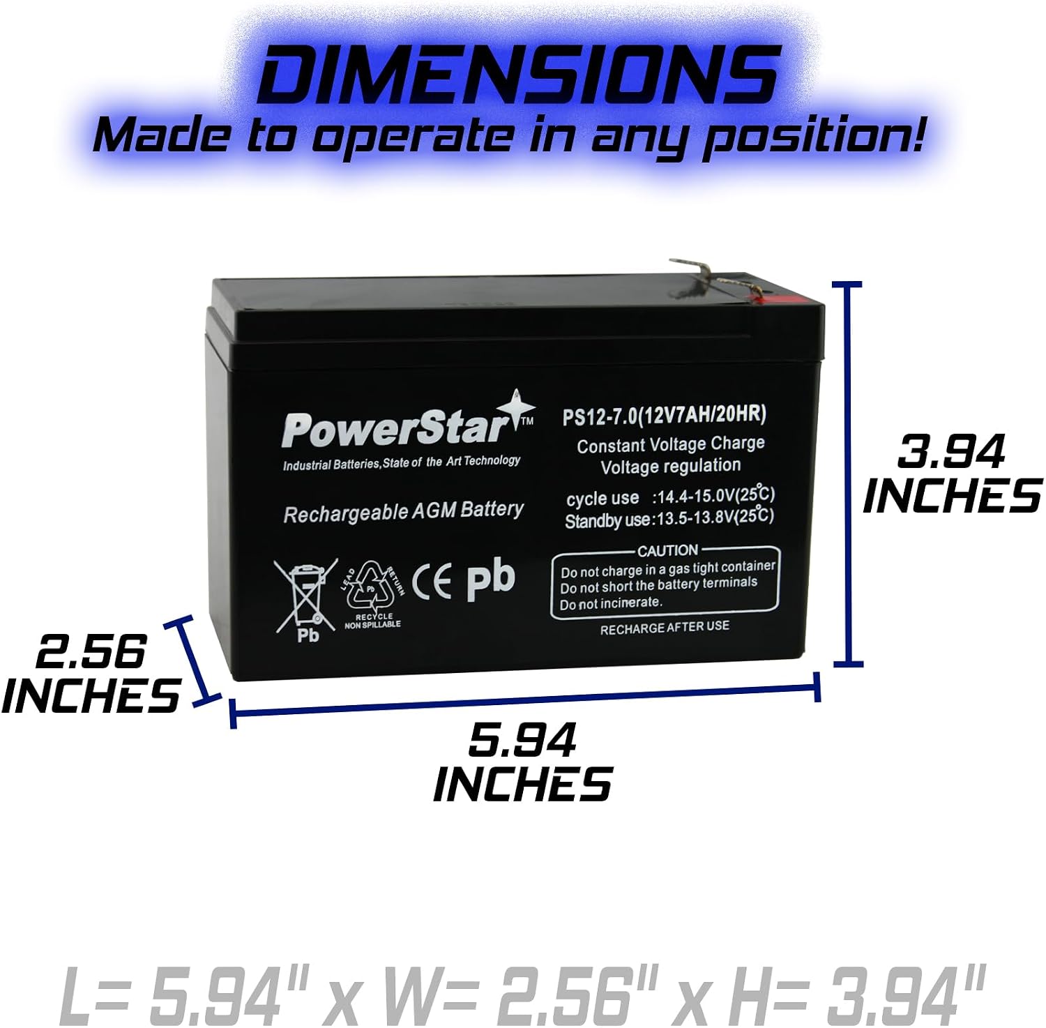 MX350 Replacement Battery Pack, 12V 7Ah AGM, 2-Pack | Includes two 12V 7Ah AGM batteries with F2 terminals and F1 adapter