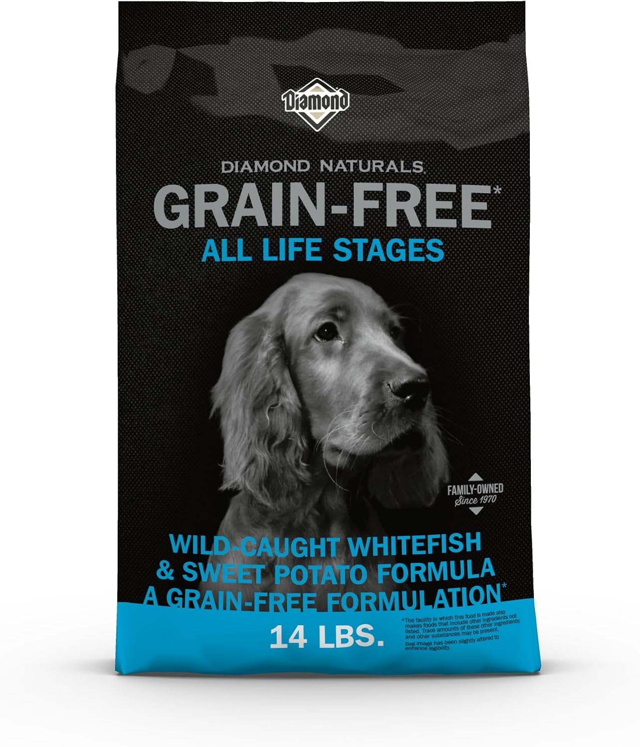 Diamond Naturals Grain-Free Dry Dog Food, Wild-Caught Whitefish, 28lb | Puppy, Adult & Senior Dogs | Wild-Caught Whitefish & Sweet Potatoes for All Day Energy | Guaranteed Probiotics