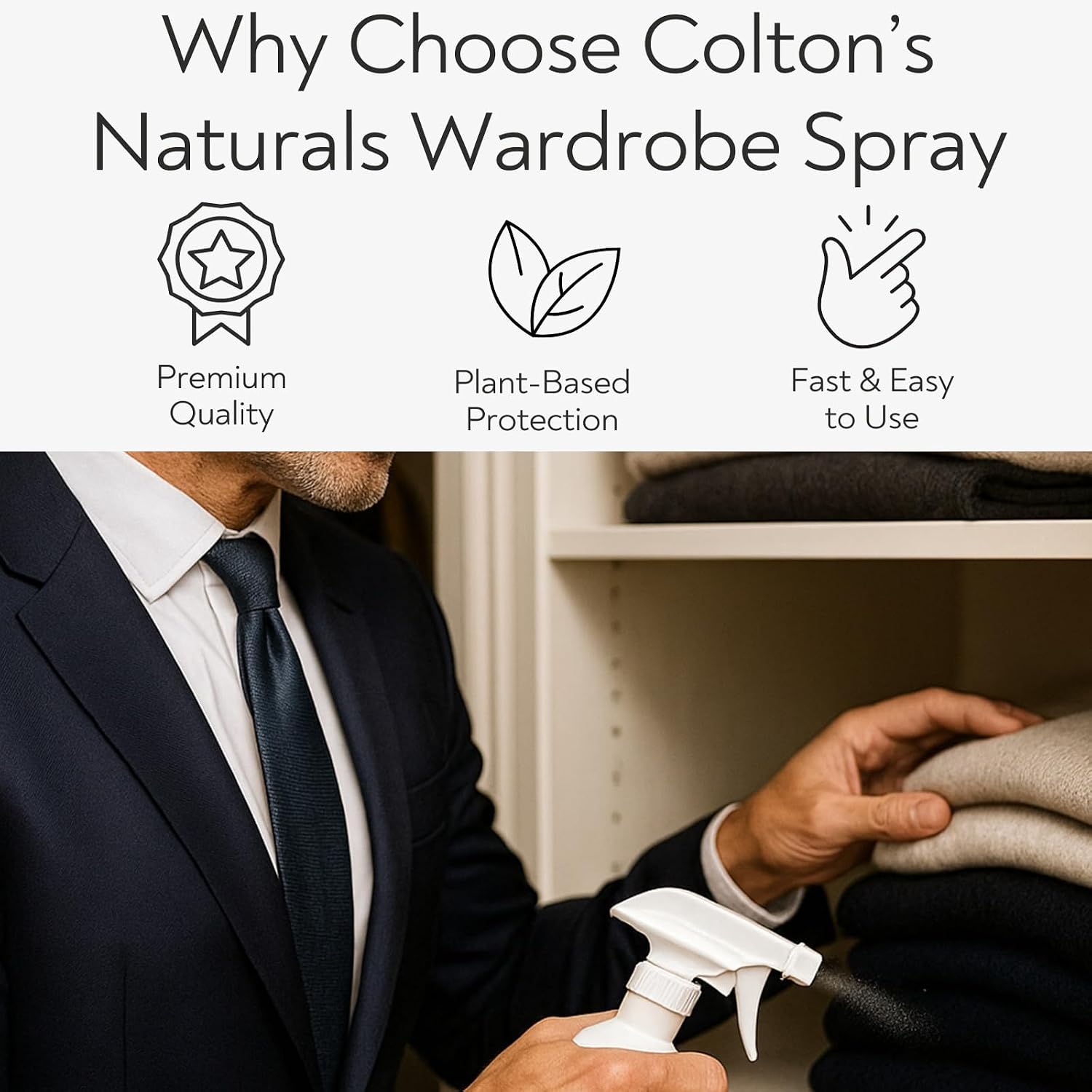 Colton's Naturals Cedar Spray w/Lavender Extract – Non-Chemical Wood Protection – Cedar Wood Scent – Restores Scent Closets & Drawers (32 oz)