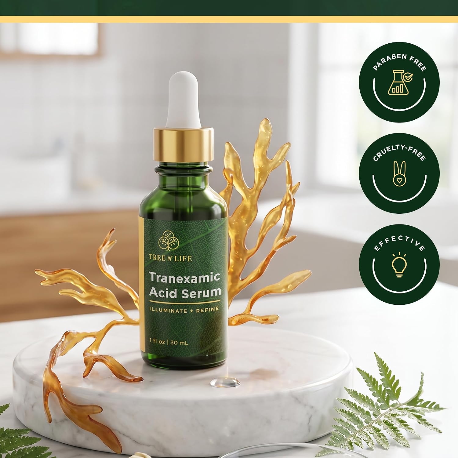 Tree of Life Vitamin C Serum for Face - Brightening and Hydrating Face Oil for Dark Spots and Fine Lines - Suitable for Sensitive Skin - Dermatologist Tested Skin Care - 1 Fl Oz | Brightening Vitamin C serum for face. Hydrating face oil that targets dark…