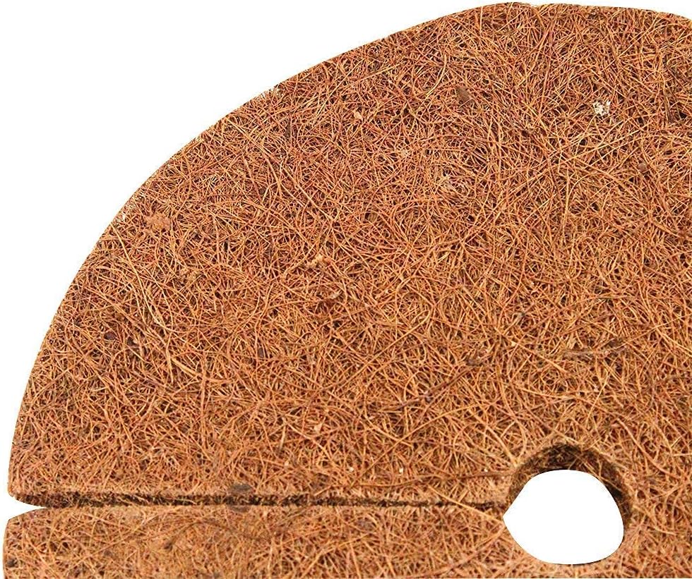 Envelor 20 pcs Coconut Fibers Mulch Ring 4 Inches Tree Protector Mat Coconut Mulch Cover Natural Coconut Fiber Weed Control Rings, Tree Ring Plant Cover for Indoor Outdoor Plants, Pot, Landscaping