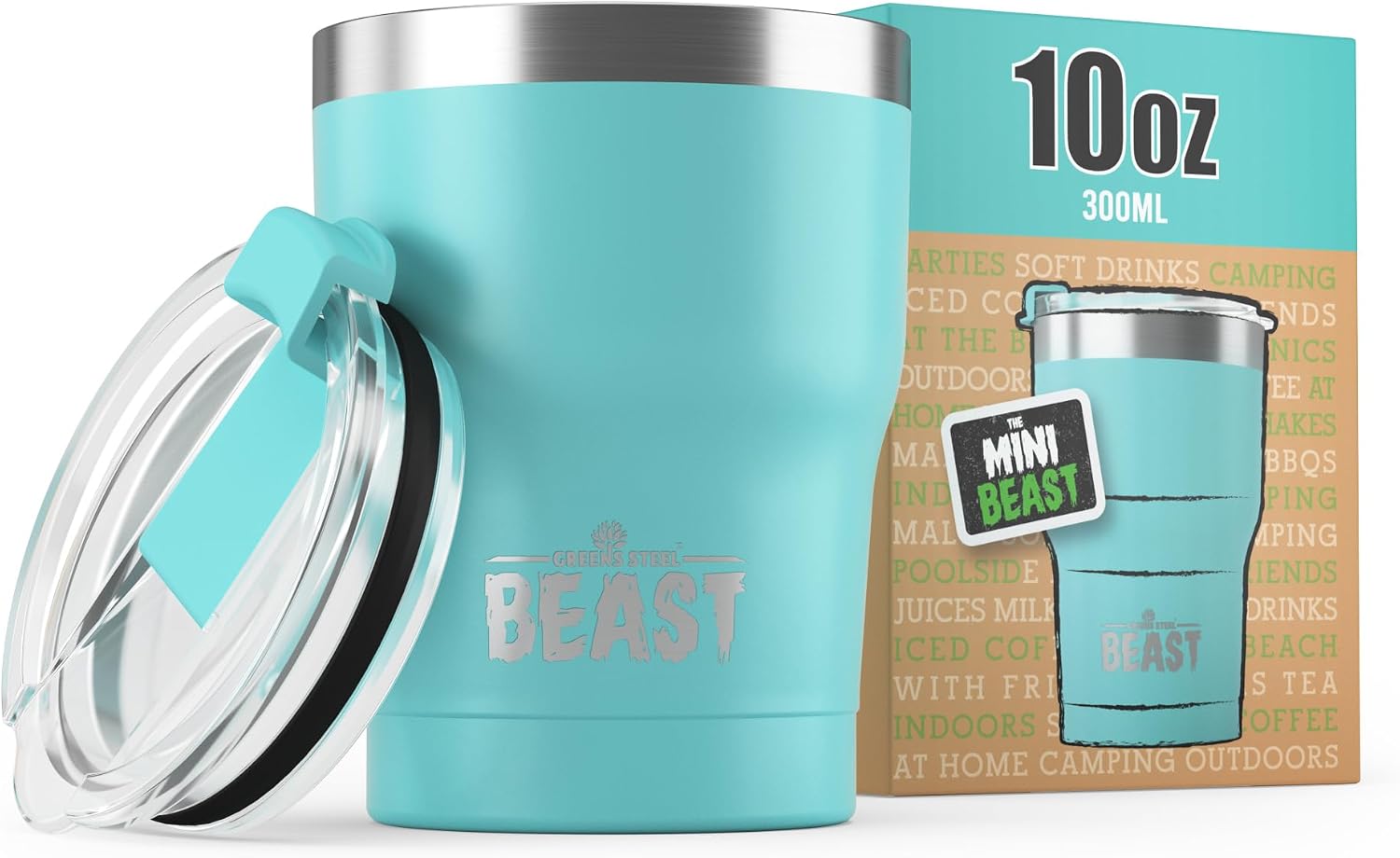Beast 30 oz Tumbler Stainless Steel Vacuum Insulated Coffee Ice Cup Double Wall Travel Flask (Cupcake Pink)