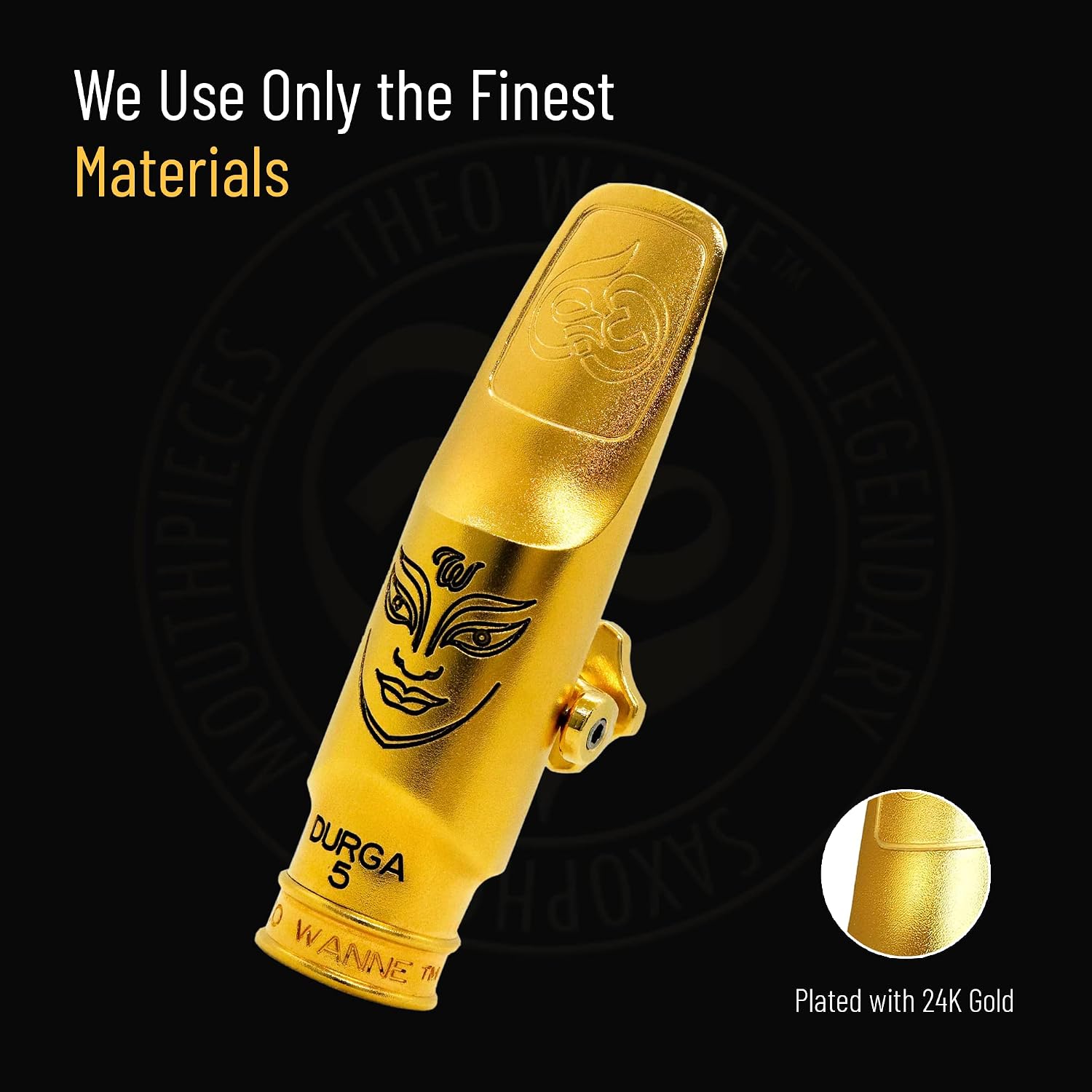 Theo Wanne Durga 5 Alto Saxophone Mouthpiece - Long Step Baffle & Large Chamber - Sensual Tone - Great for Jazz, R&B