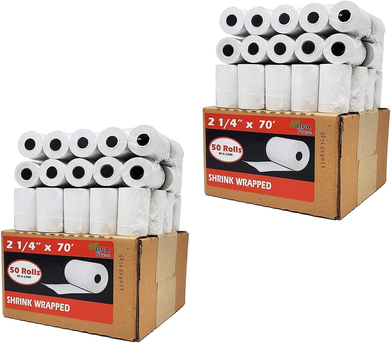 (50 Rolls) 3 1/8 x 230 Thermal Paper Receipt Rolls (55 GSM Premium Quality German Paper) Fits All POS Cash Registers BPA Free - BuyRegisterRolls