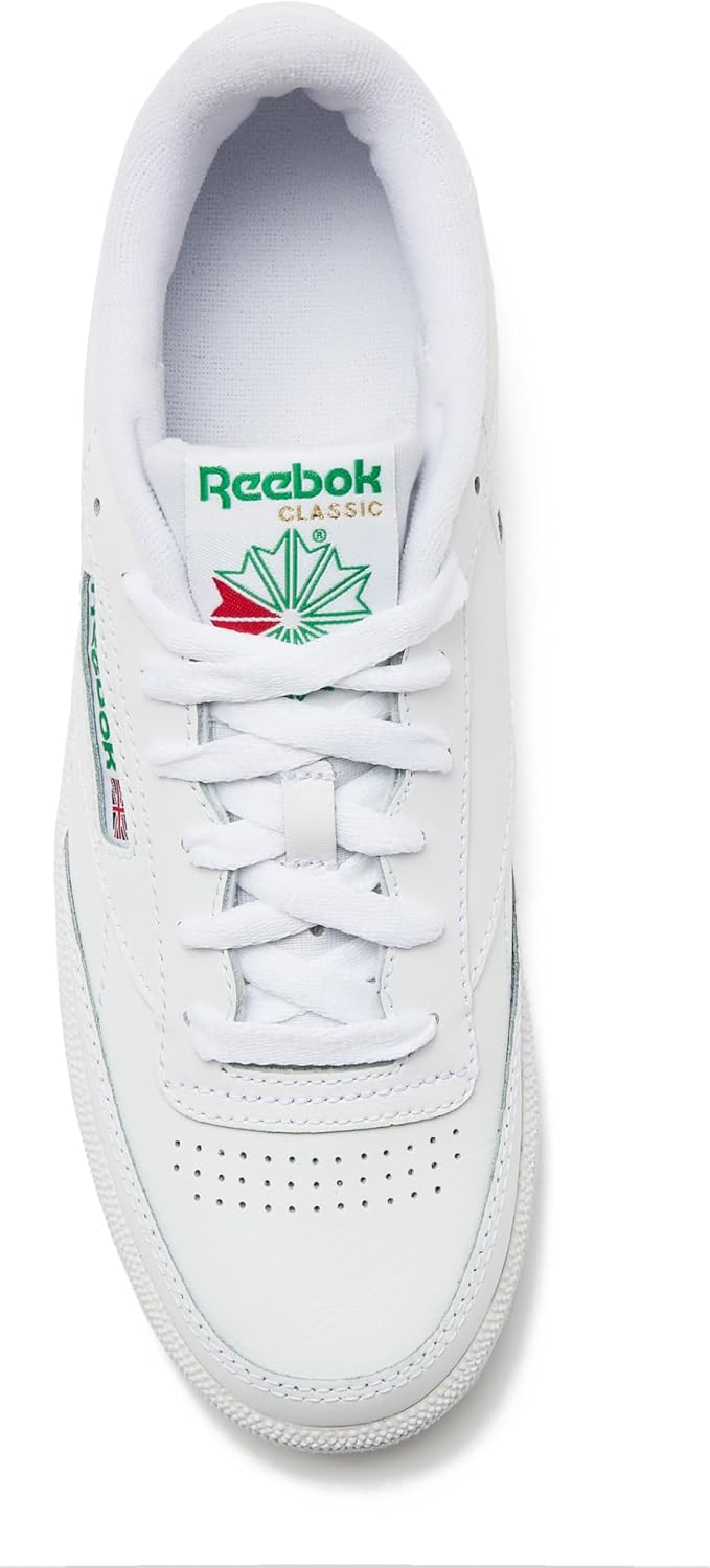 Reebok Club C 85 Mens Tennis Shoes, Casual Fashion White Sneakers for Men