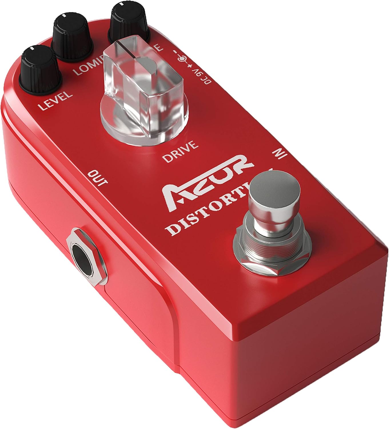 AZOR 5 Band Bass EQ Pedal, Aluminium Alloy True Bypass Equalizer Effect Pedal, Compact Mini Tone Control Pedal for Electric Bass Guitar