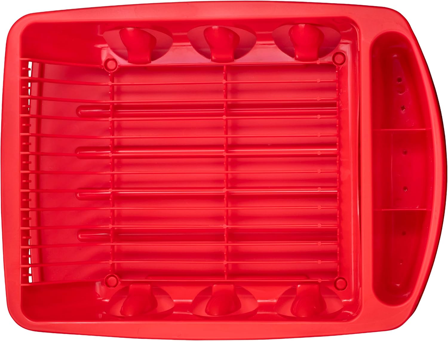 Tribello Sink Dish Drying Rack, Heavy Duty Hard Plastic Drying Rack, Dish Drainer for Kitchen Counter with Drainboard Set