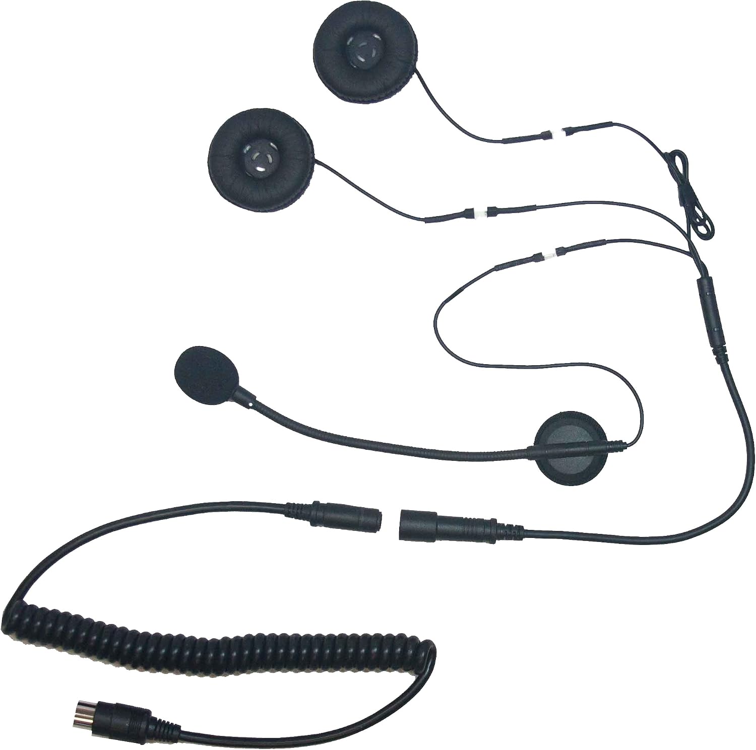 iMC Motorcom HS-H130P 7-Pin Harley Davidson Open-Face Helmet Headset