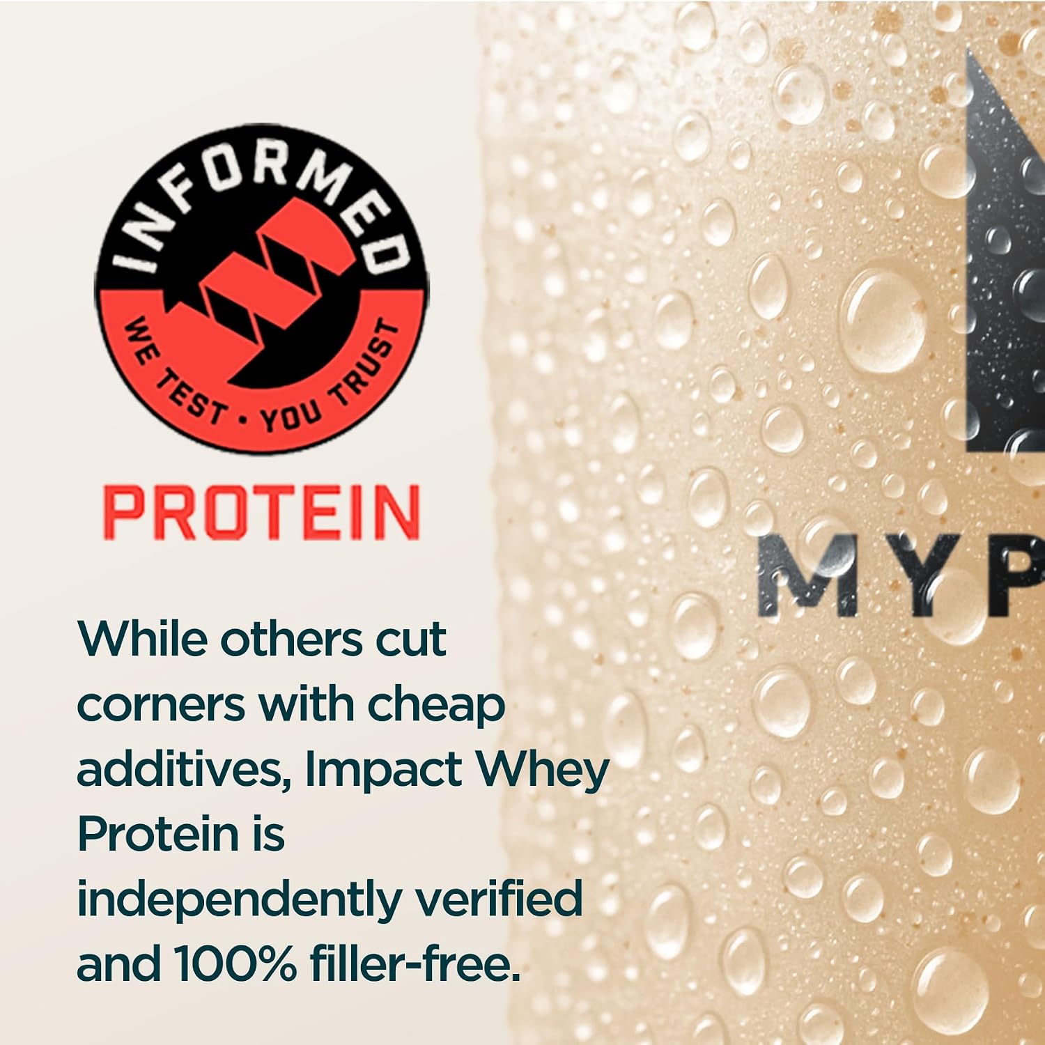 Myprotein Impact Whey Protein Isolate, 2.2 Lbs (30 Servings) Chocolate Brownie, 25g Protein & 6g BCAA Per Serving, Gluten-Free Shake for Muscle Strength & Recovery