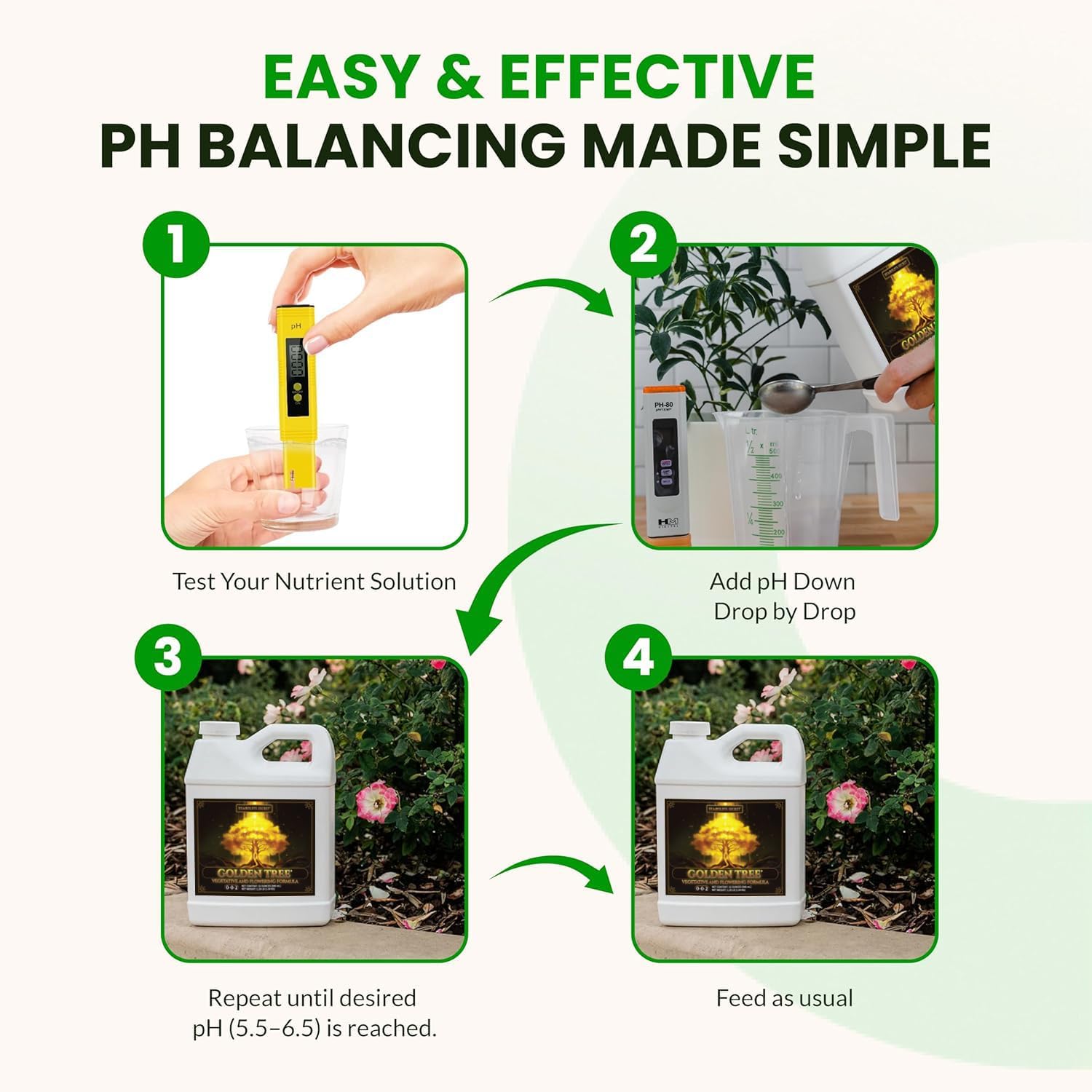 Humboldts Secret Golden Tree Liquid Plant Food | Enhances Growth Indoors or Outdoors | All-in-One Plant Nutrients for Vegetables, Trees, Flowers, Fruits, Roses, Lawns, Tomatoes | 16 Ounce