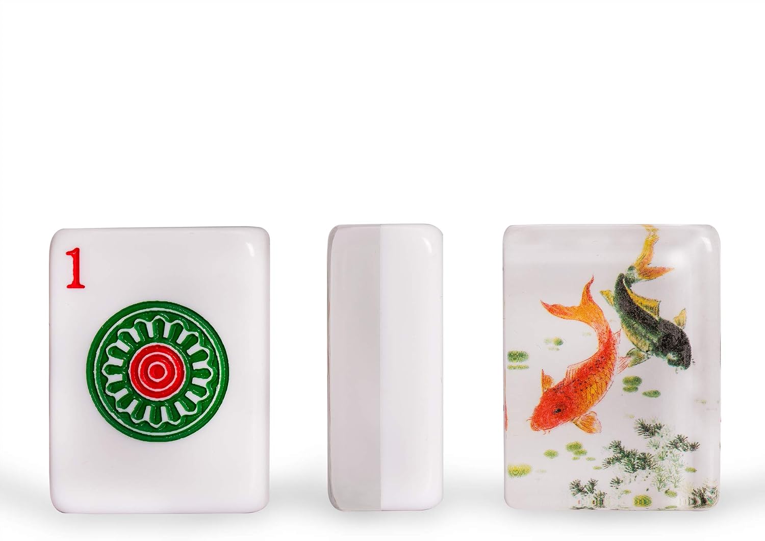 Yellow Mountain Imports Set of 166 American Mahjong Tiles, Koi (Tiles Only Set)