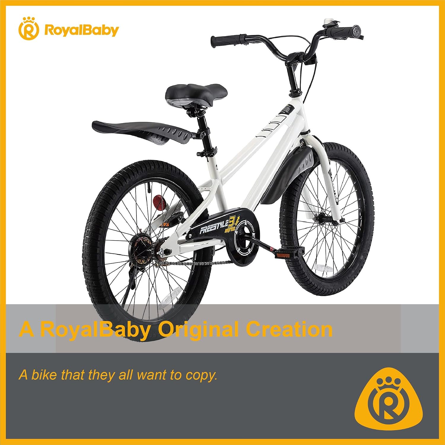 RoyalBaby Freestyle Kids Bike 12 14 16 18 20 Inch Bicycle for Boys Girls Ages 3-10 Years, Multiple Color Options