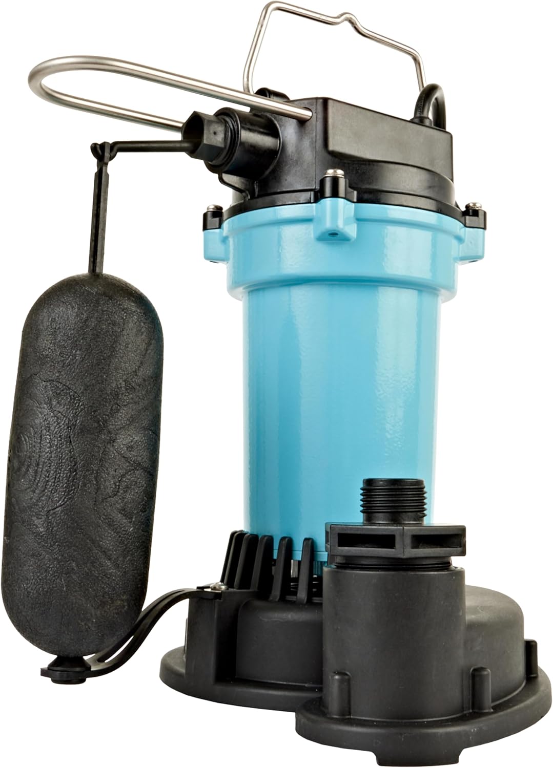 Little Giant 5.5-ASPA 115V, 1/4 HP Aluminum Automatic Sump Pump, 10' Cord | 2100 GPH, Submersible, Integral Snap Action Float Switch