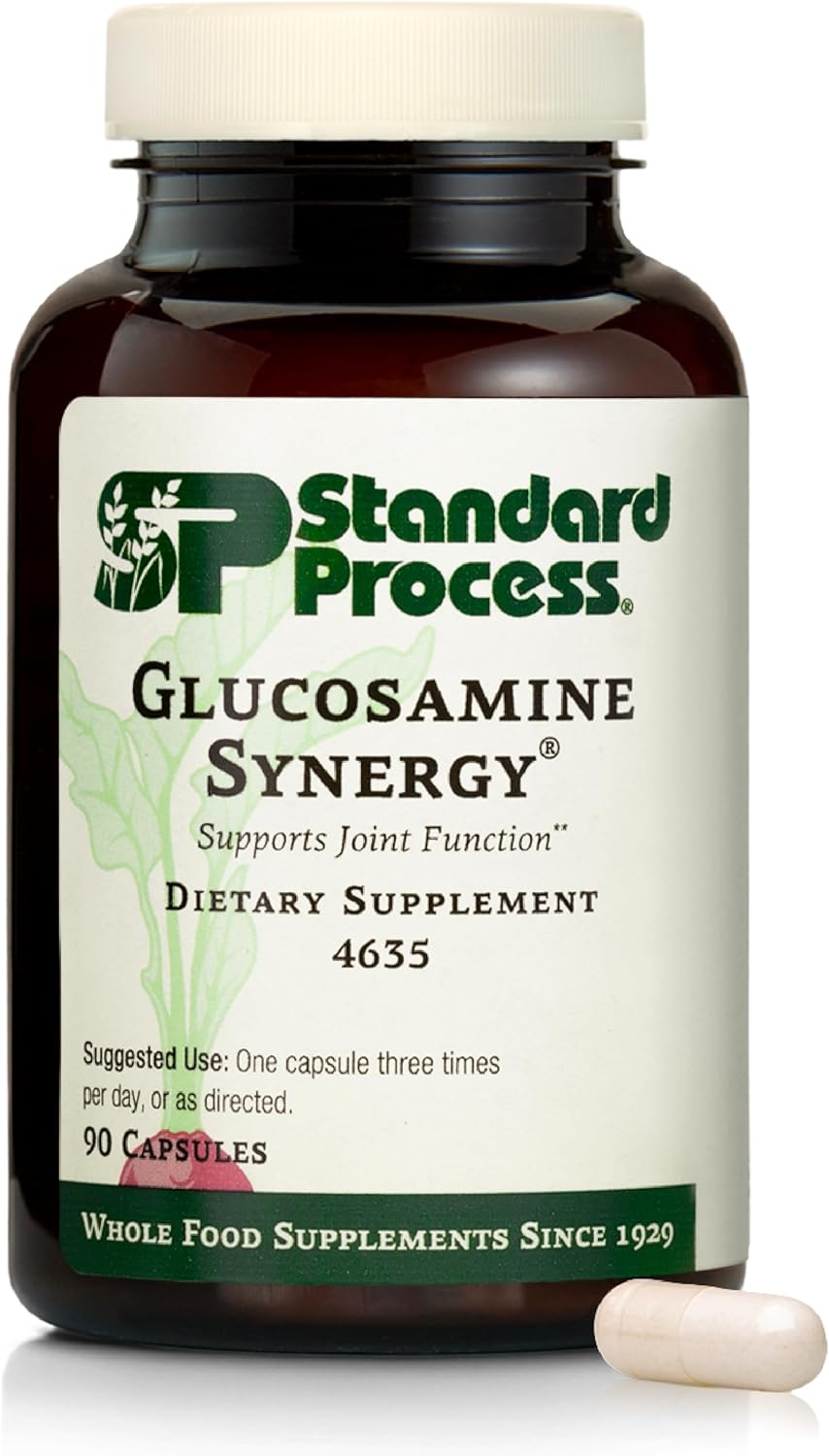 Standard Process Glucosamine Synergy - Joint Health Support Supplement - Connective Tissue with Boswellia Serrata - Whole Food-Based with Manganese