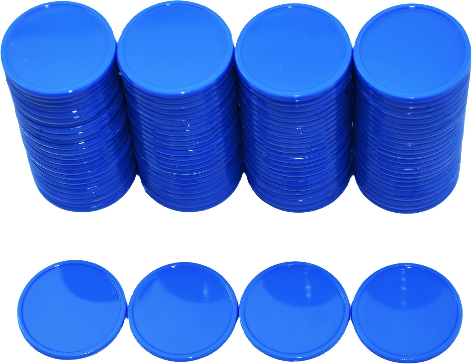 Smartdealspro Set of 100 25MM/1 Inch Opaque Plastic Learning Counting Counters Poker Chips (Red)
