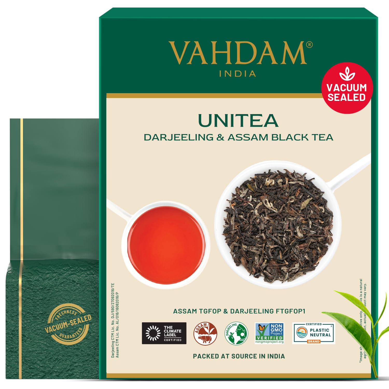 VAHDAM, Green Tea Leaves From Himalayas 170+ Cups (12oz) High Elevation Grown Green Tea Leaves From Himalayas | Pure Unblended Single Origin Green Loose Leaf Tea | Vacuum Sealed