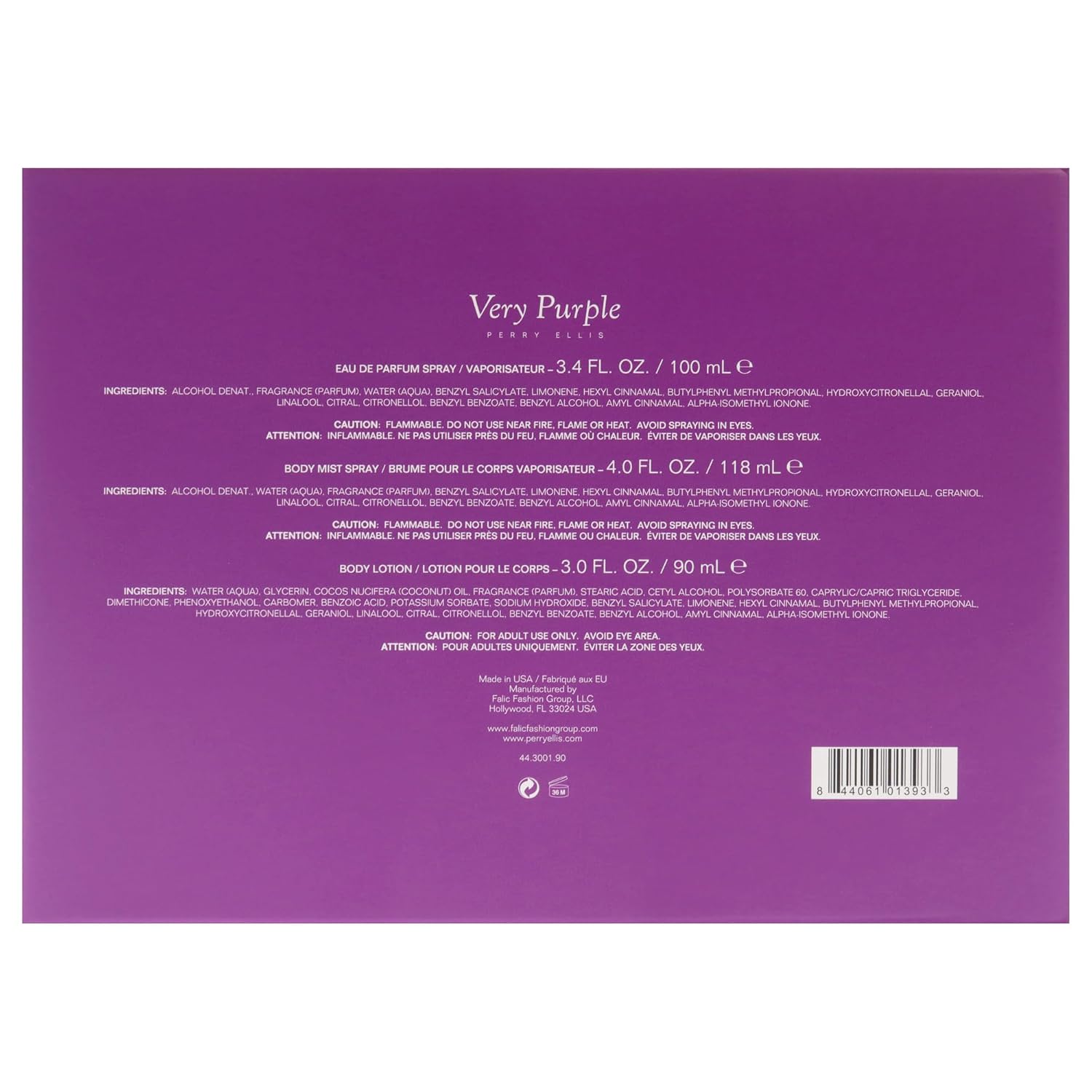 Perry Ellis 18 Sensual Eau de Parfum Spray for Women, 3.4 Oz | Perfumes for Women, Women's Fragrances with Notes of Fruit and Vanilla, Long Lasting Vanilla Perfume, Full-Size Bottle