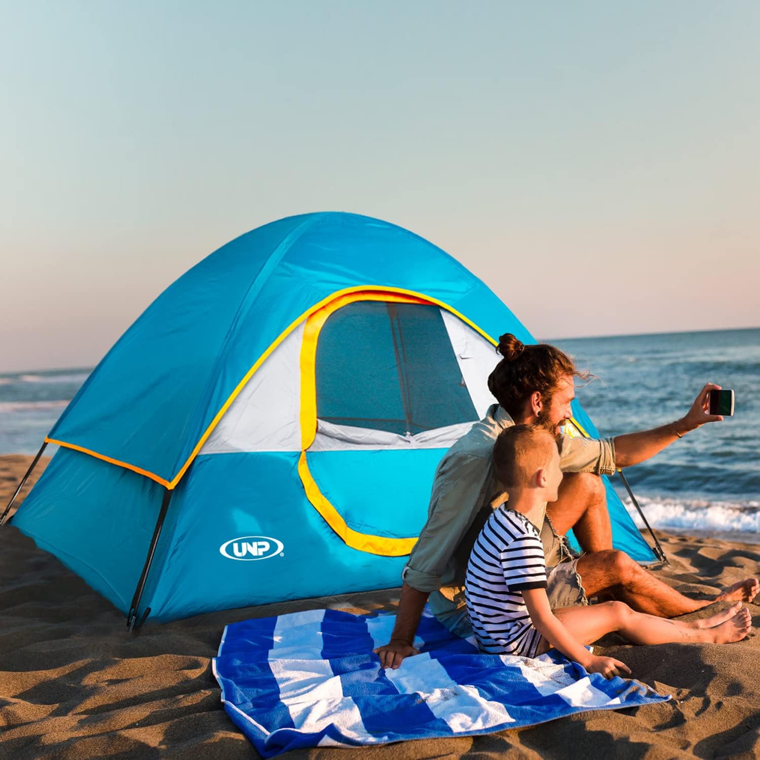 Camping Tent 2-4 Person, Waterproof Windproof Tent with Rainfly Easy Set up-Portable Dome Tents for Camping…