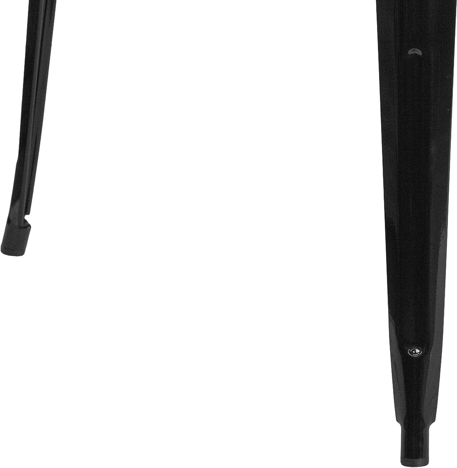 EMMA + OLIVER 31.5" Sq Black Metal Bar Height Table | Commercial Grade, Indoor/Outdoor Use, Bar Height