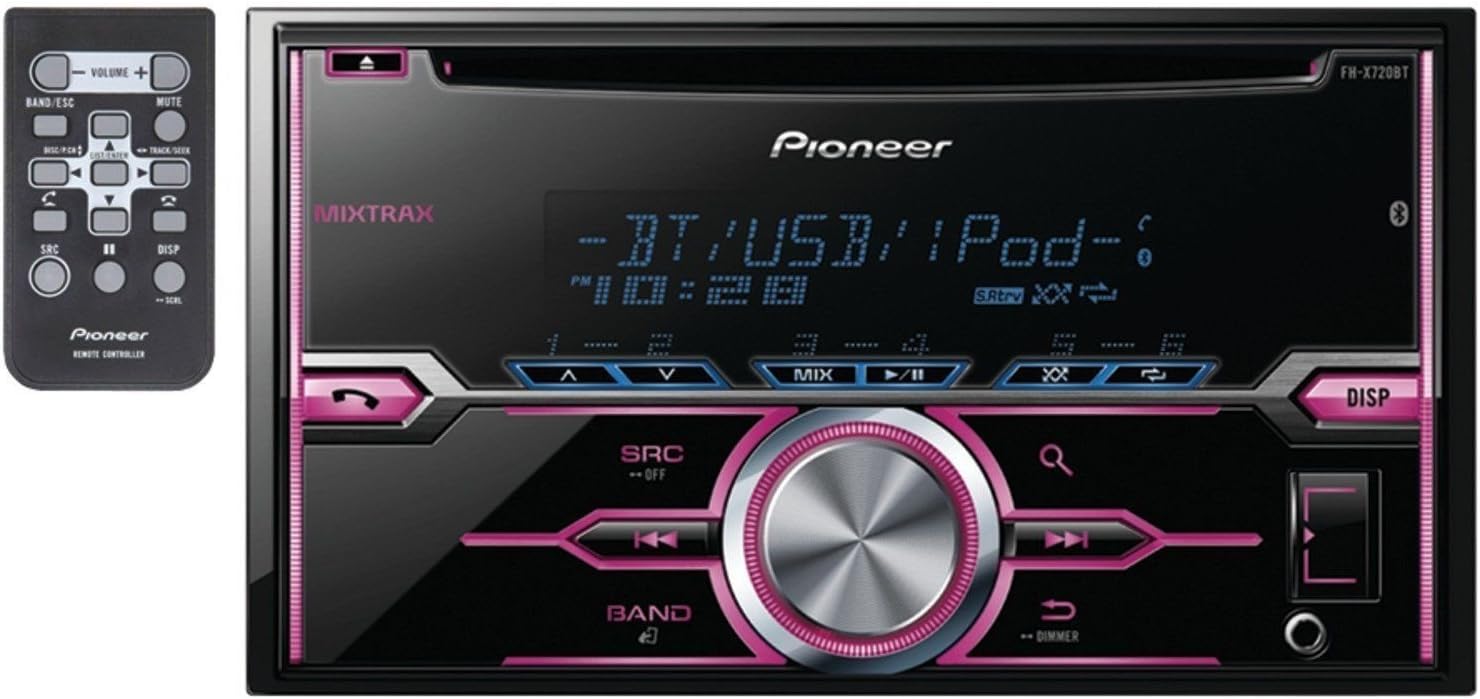 Pioneer FH-X720BT Double DIN MIXTRAX, Bluetooth, Android, iPhone - Audio CD Receiver