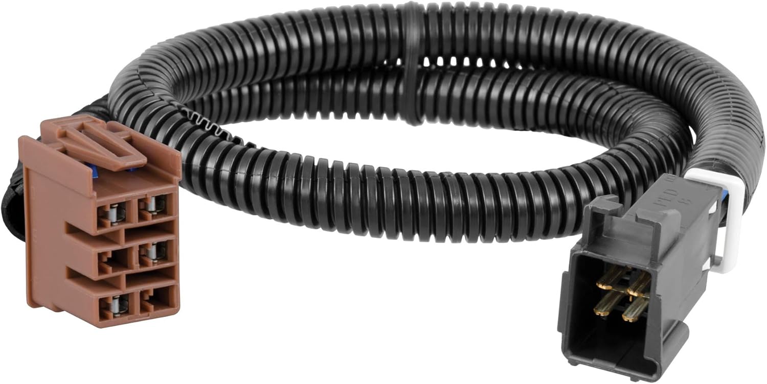 CURT 51352 Quick Plug Electric Trailer Brake Controller Wiring Harness, Fits Select Chevy Silverado, Suburban, Tahoe, GMC Sierra, Yukon, Escalade